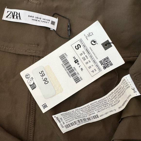 🛍️ Zara. NEW high waist pants with high waist excellent condition. - Picture 2 of 10